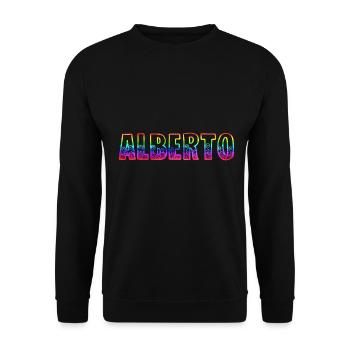 Alberto RS Arc-en-ciel - Sweat-shirt Unisexe - noir - Devant - Alina (178cm) & Michal (187cm)