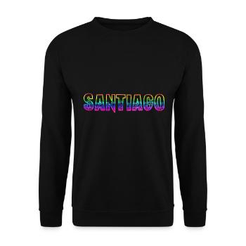 Santiago RS Arc-en-ciel - Sweat-shirt Unisexe - noir - Devant - Alina (178cm) & Michal (187cm)
