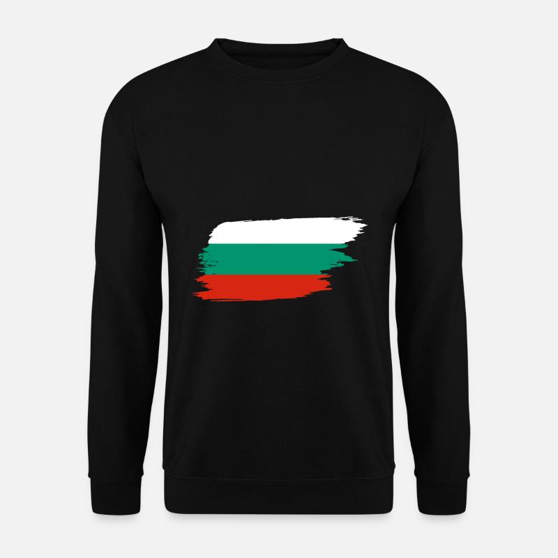 Drapeau Bulgarie coup de pinceau - Sweat-shirt Unisexe - noir