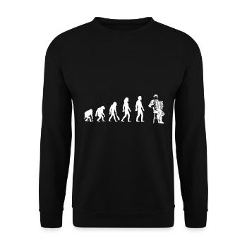 Accordeon evolution passion - Sweat-shirt Unisexe - noir - Devant - Alina (178cm) & Michal (187cm)