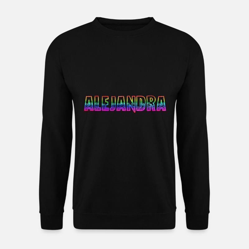alejandra rs rainbow - Unisex Sweatshirt - black