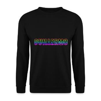 Guillermo RS Arc-en-ciel - Sweat-shirt Unisexe - noir - Devant - Alina (178cm) & Michal (187cm)