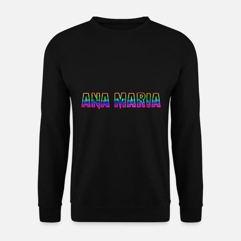 ana maria rs regenbogen - Unisex Pullover - Schwarz