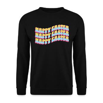 Easter gift idea for women, men, children & co. - Unisex Sweatshirt - black - Front - Alina (178cm) & Michal (187cm)