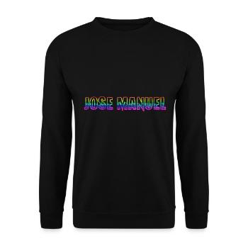 Jose Manuel RS Rainbow - Unisex Sweatshirt - black - Front - Alina (178cm) & Michal (187cm)