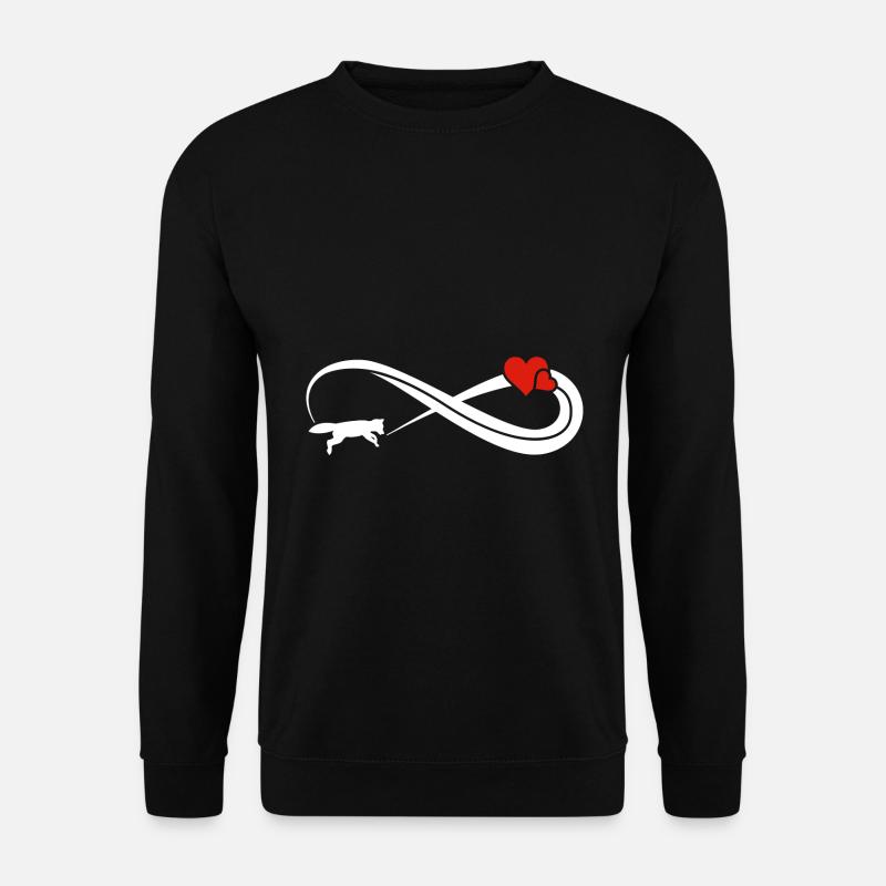 Infinite Fox Infinity Sign - Unisex Sweatshirt - black
