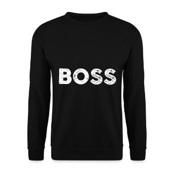 Boss - Unisex Sweatshirt - black - Front - Alina (178cm) & Michal (187cm)