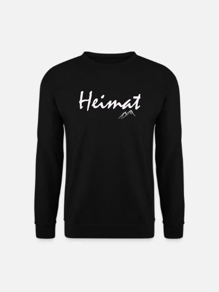 Heimat - in den Bergen - Unisex Pullover - Schwarz