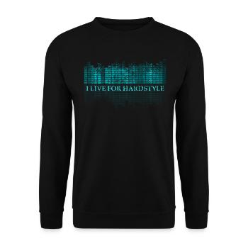 Hardstyle - Unisex Sweatshirt - black - Front - Alina (178cm) & Michal (187cm)