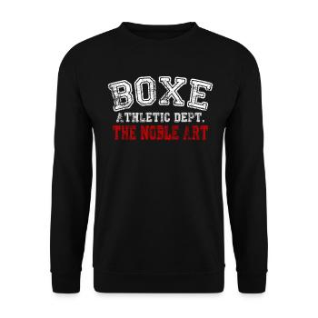Boxen Boxen Edle Kunst Ring GYM MMA Gym - Unisex Pullover - Schwarz - Vorne - Alina (178cm) & Michal (187cm)