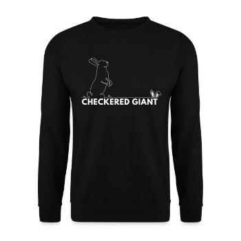 Checkered giant - Unisex Sweatshirt - black - Front - Alina (178cm) & Michal (187cm)