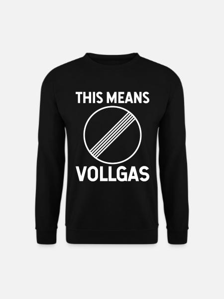 Tempolimit - Unisex Pullover - Schwarz
