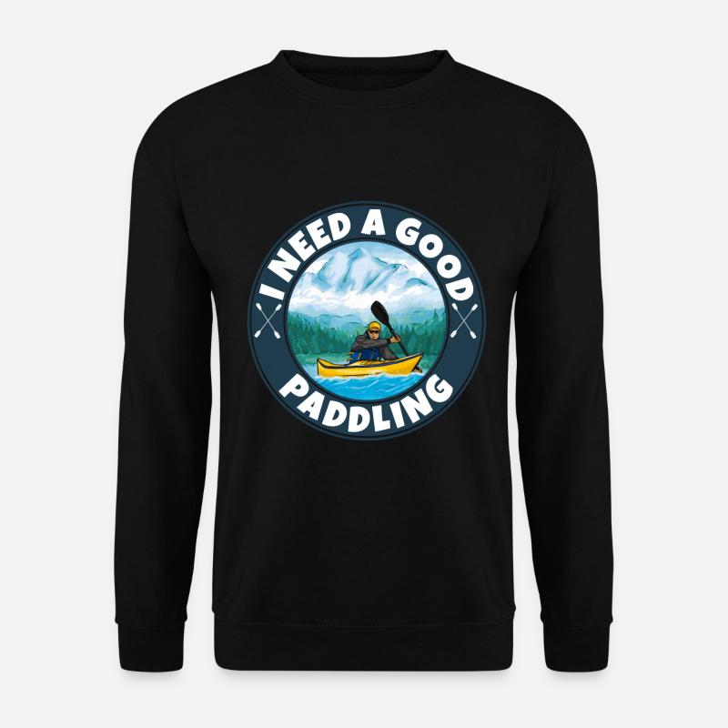 Kayaking - Unisex Sweatshirt - black