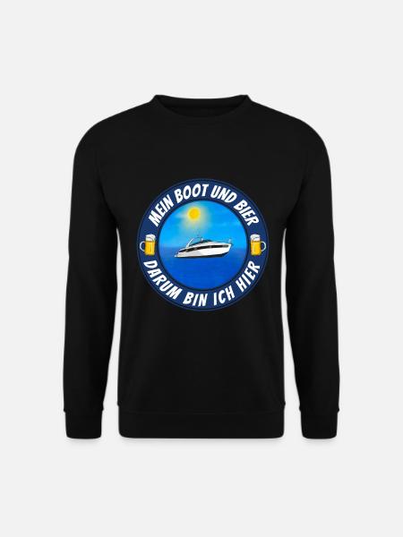 Boot und Bier - Unisex Pullover - Schwarz
