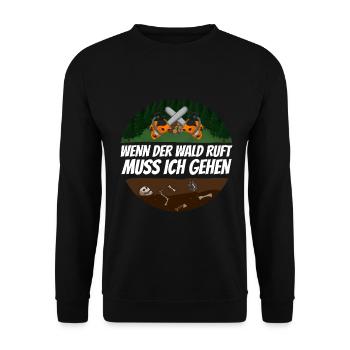 Holzfäller - Unisex Pullover - Schwarz - Vorne - Alina (178cm) & Michal (187cm)