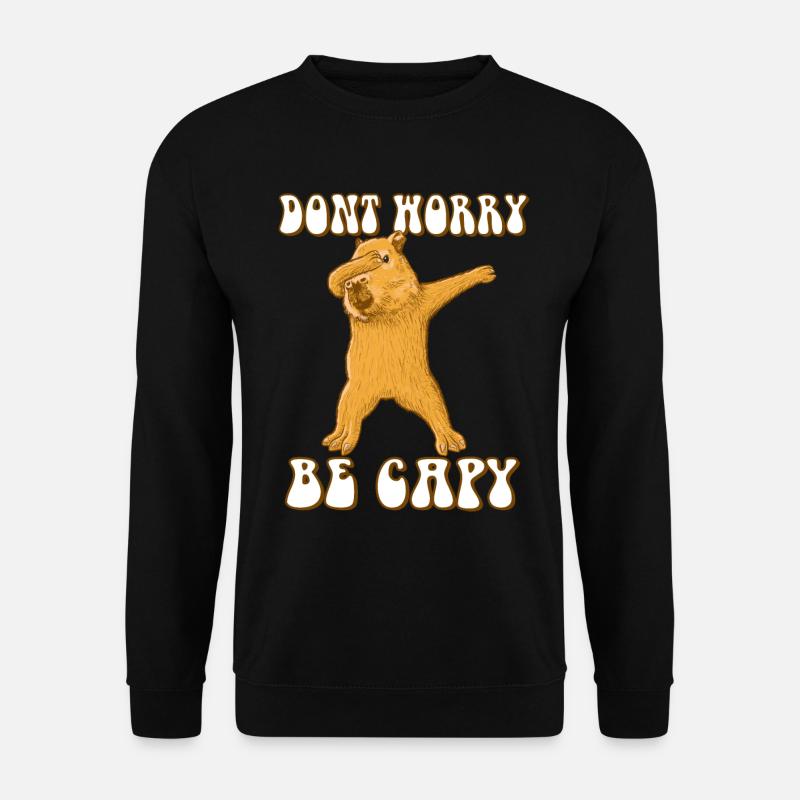 Capybara dabbing - Unisex Sweatshirt - black
