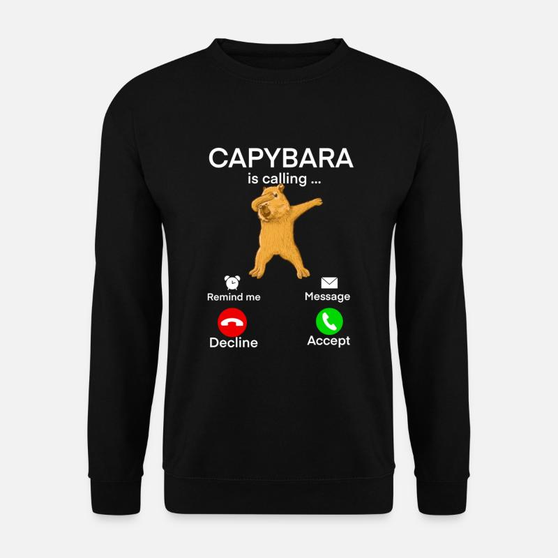 Capybara Call - Unisex Sweatshirt - black