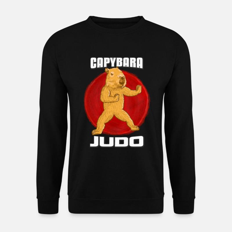 Capybara Judo - Unisex Pullover - Schwarz