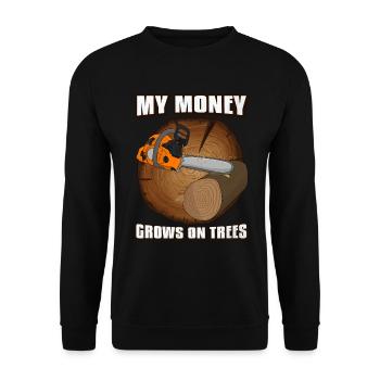 Tronçonneuse Lumberjack pour hommes - Sweat-shirt Unisexe - noir - Devant - Alina (178cm) & Michal (187cm)