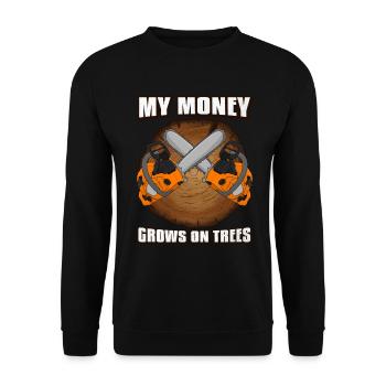 Tronçonneuse Lumberjack pour hommes - Sweat-shirt Unisexe - noir - Devant - Alina (178cm) & Michal (187cm)