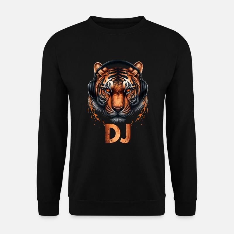 DJ Tiger wild - Unisex Pullover - Schwarz