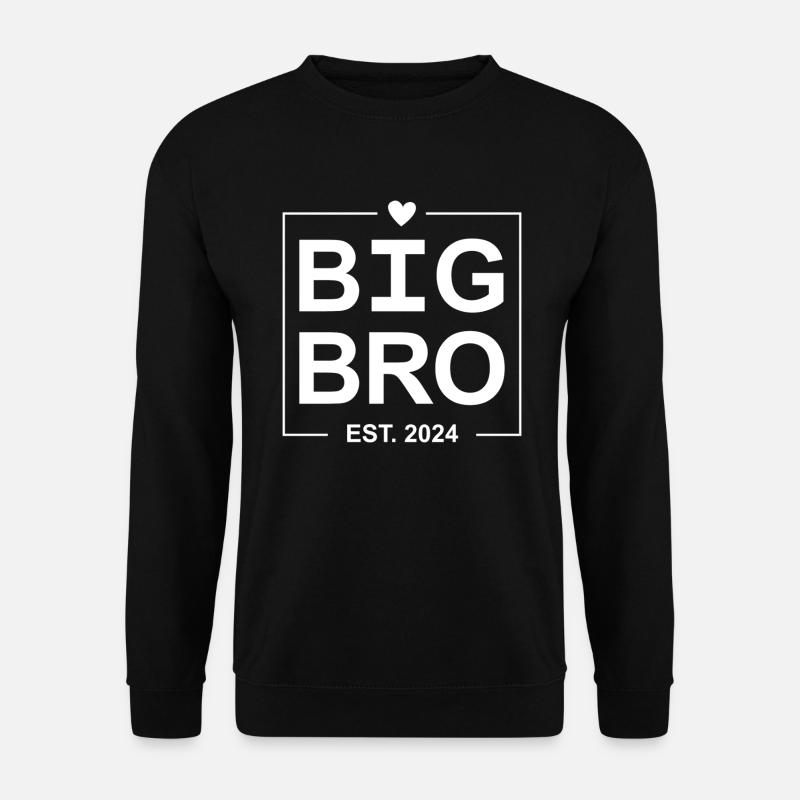 Big Bro Est 2024 - Unisex Sweatshirt - black