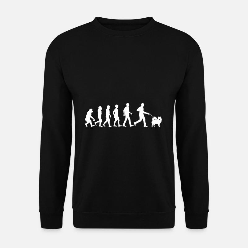 Évolution chien samoyède propriétaire de chien - Sweat-shirt Unisexe - noir