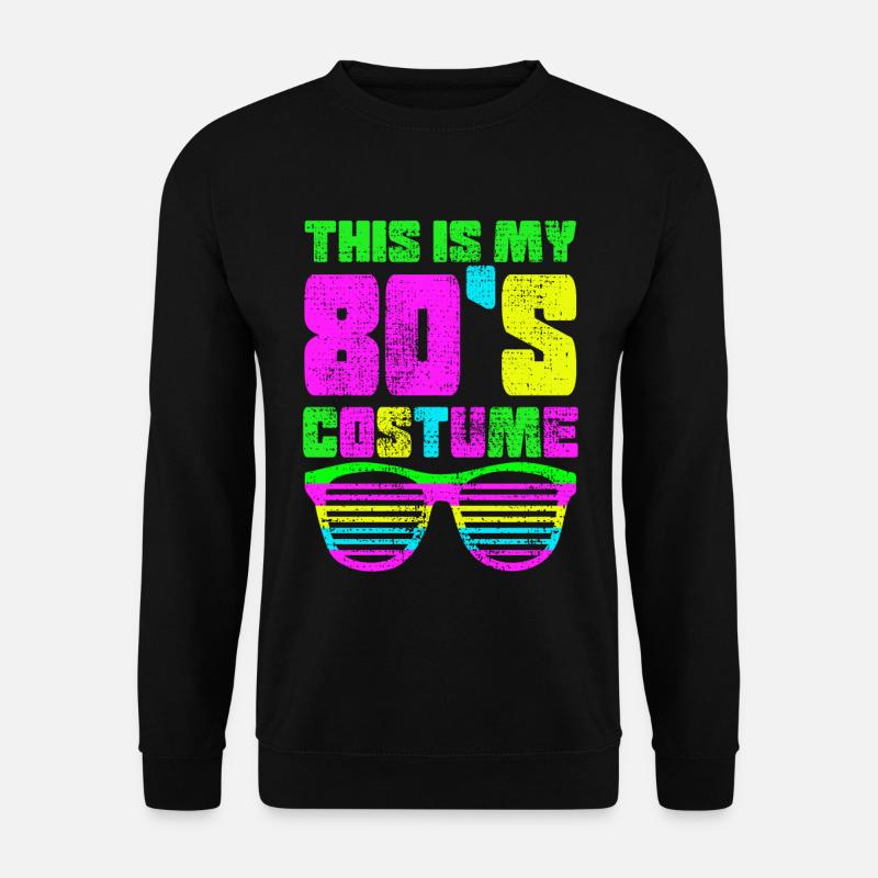 80s shirt - Unisex Sweatshirt - black