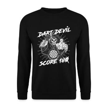 Dart - Sweat-shirt Unisexe - noir - Devant - Alina (178cm) & Michal (187cm)
