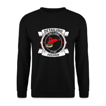 Car Detailer Car Care Car Detailing Expert - Unisex Sweatshirt - black - Front - Alina (178cm) & Michal (187cm)