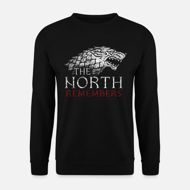 Game Of Thrones Stark The North Remembers - Sweat-shirt Unisexe - noir