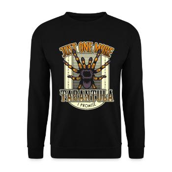 Nur noch eine Tarantel verspreche ich Tattoo Style - Unisex Pullover - Schwarz - Vorne - Alina (178cm) & Michal (187cm)