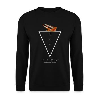 Phantasmal Giftpfeilfrosch Epipedobates Trikolore - Unisex Pullover - Schwarz - Vorne - Alina (178cm) & Michal (187cm)