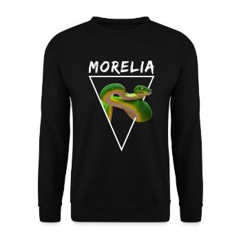 Green Tree Python Morelia Viridis Snake Owner - Unisex Sweatshirt - black - Front - Alina (178cm) & Michal (187cm)