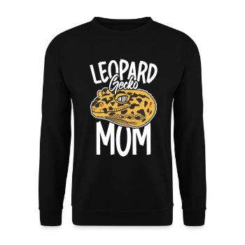 Leopard Gecko Mutter Reptilienpfleger Gecko Mutter - Unisex Pullover - Schwarz - Vorne - Alina (178cm) & Michal (187cm)
