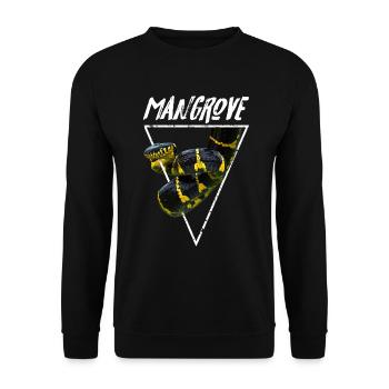 Serpent de mangrove Gardien de serpent venimeux - Sweat-shirt Unisexe - noir - Devant - Alina (178cm) & Michal (187cm)