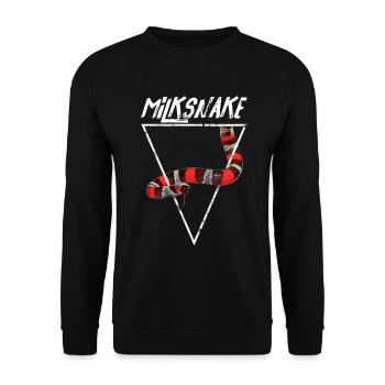 Propriétaire de Pueblan Milk Snake - Sweat-shirt Unisexe - noir - Devant - Alina (178cm) & Michal (187cm)