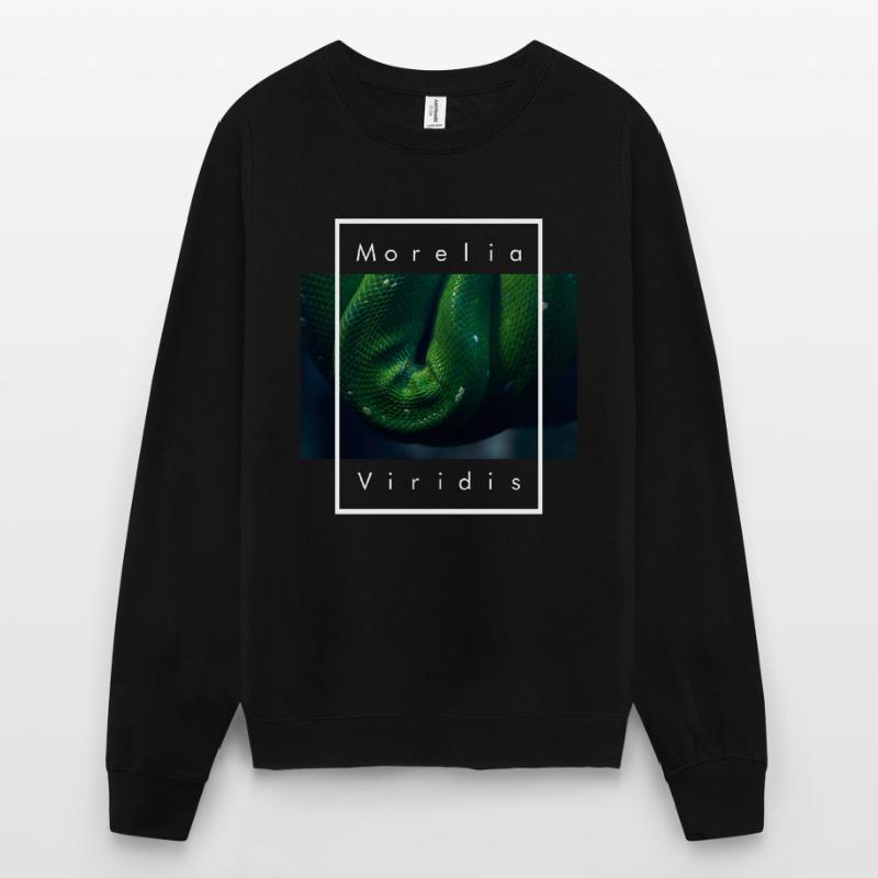 Green Tree Python Morelia Viridis Snake Unisex Sweatshirt