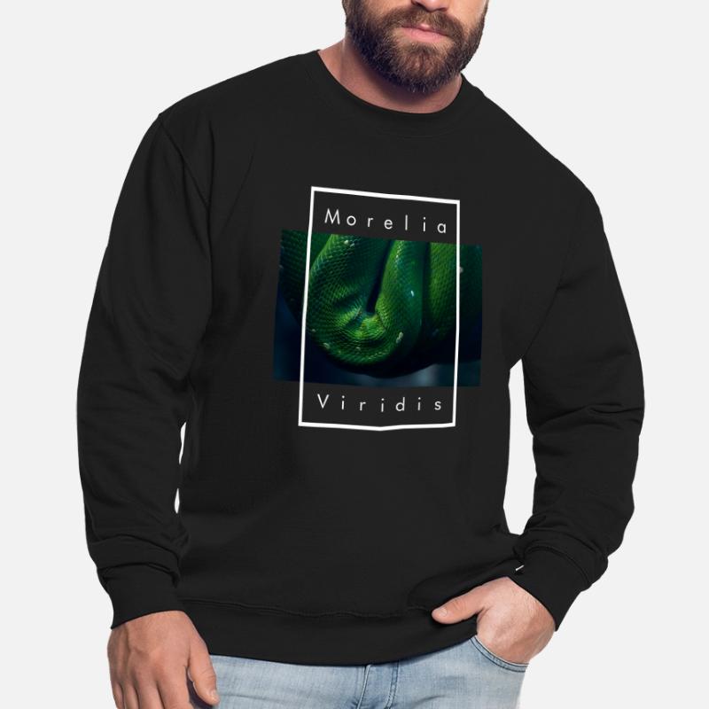 Green Tree Python Morelia Viridis Snake Unisex Sweatshirt