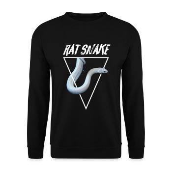 Texas Rat Snake Snake Owner - Unisex Sweatshirt - black - Front - Alina (178cm) & Michal (187cm)