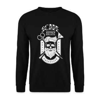 Aquascaper Retro Aquarium Fish Keeper Aquascape - Unisex Sweatshirt - black - Front - Alina (178cm) & Michal (187cm)