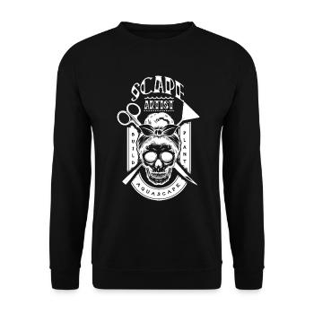 Women's Aquascaping Tattoo Style Aquascaper - Unisex Sweatshirt - black - Front - Alina (178cm) & Michal (187cm)