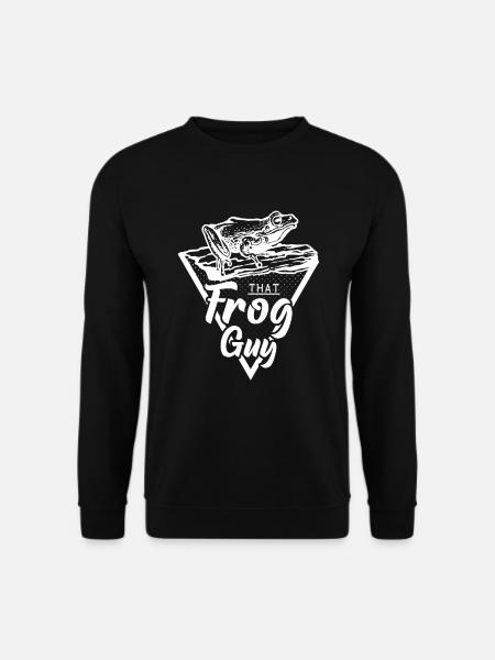 Dieser Froschmann Amphibienfrosch Besitzer - Unisex Pullover - Schwarz