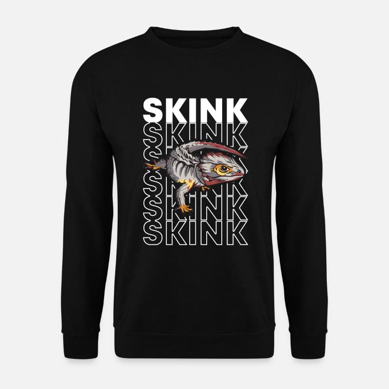 Rotäugiger Krokodilskink Reptilienpfleger im Stil der 80er Jahre - Unisex Pullover - Schwarz