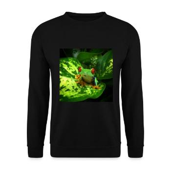 Red Eyed Tree Frog Owner Exotic Pet Wildlife - Sweat-shirt Unisexe - noir - Devant - Alina (178cm) & Michal (187cm)