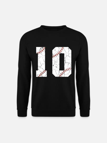 Kinder 10. Geburtstag Baseballspieler 10 Jahre alt - Unisex Pullover - Schwarz