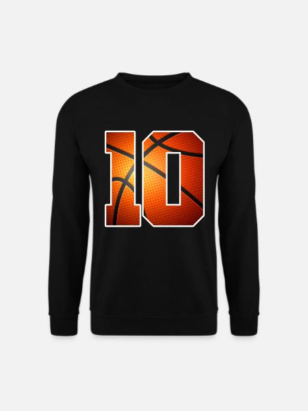 Kinder Basketballspieler zum 10. Geburtstag 10 Jahre alt - Unisex Pullover - Schwarz