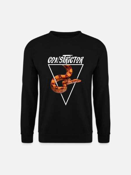 Boa Constrictor Geometric - Unisex Sweatshirt - black