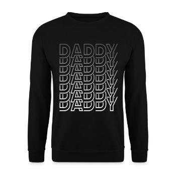 Papa Rétro Vintage Fête des Pères - Sweat-shirt Unisexe - noir - Devant - Alina (178cm) & Michal (187cm)