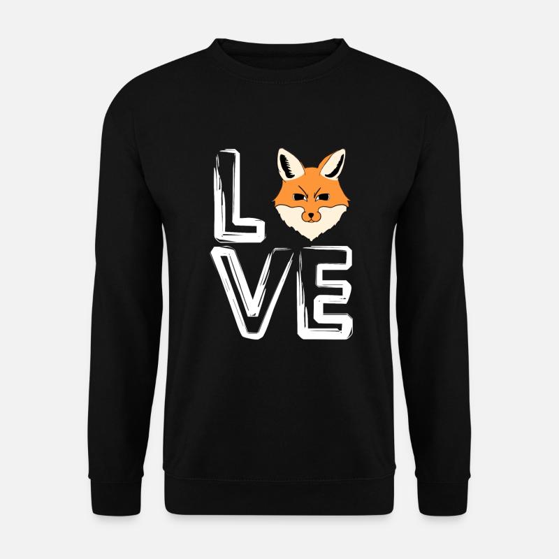 I Love Foxes - Unisex Sweatshirt - black